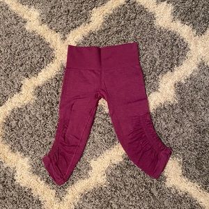 Size 4 Purple Lululemon In the Flow Crop in EUC